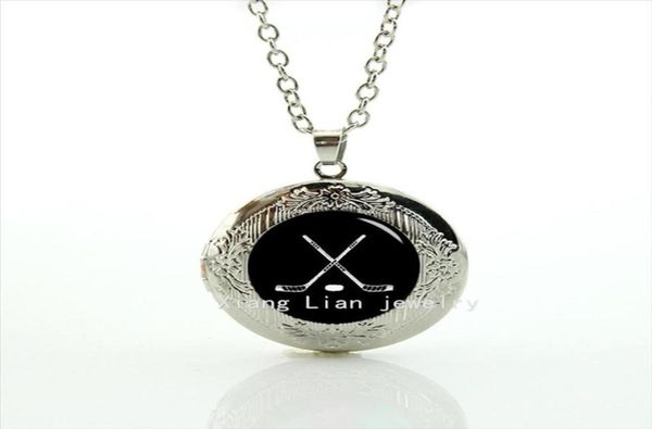 

timelimited collares maxi necklace collier locket hockeyice hockey pendant sports fans wedding jewelry t424 necklaces5410301, Silver