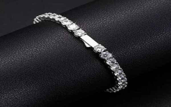 

new arrival women jewelry vvs moissanite diamond cluster tennis bracelet iced out lab grown diamond tennis bracelet9023959, Silver