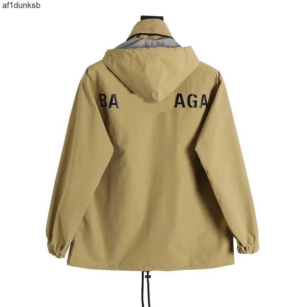 

paris designer men's jackets classic cola wave hooded jacket ba print v4 t-shirt waterproof jacket balencaigaly clothing ity tvwf balen, Black;brown
