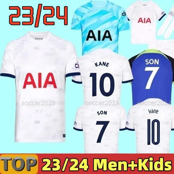 

23 24 soccer jerseys kane son hojbjerg kulusevski perisic football shirt 22 2023 2024 richarlison lucas dele romero bryan spence dier spurs, Black;yellow