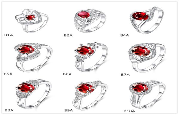 

mixed style burst models fashion red gemstone 925 silver plate ring emgr1carved designs letter plated sterling silver ring 10 pie3849824, Golden;silver
