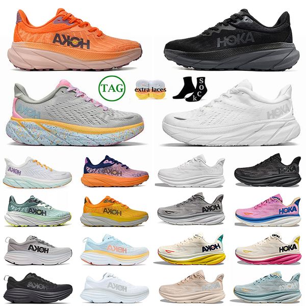 

hokas shoes women hoka kawana running shoes one one bondi clifton 7 8 black white shock absorbing road womens mens sneakers climbing runner