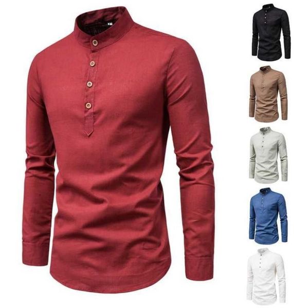 

men casual shirts long sleeve slim fit linen shirt batik baju kemeja lelaki plus size men kurta raya lelaki me x061188826798574012, White;black