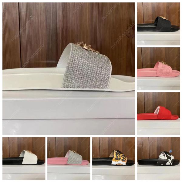 

women slippers mens slides barocco slippers designer palazzo pool slides sandles gold and ablack baroque slides designer women glitter gold, Black