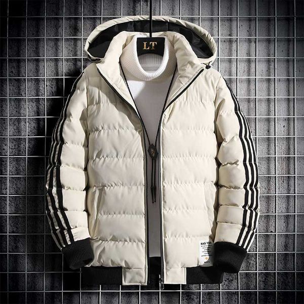 

men's jackets man's parkas slim fit hoodies coats cotton outwear men fashion jacket 2021 new winter men jacket outdoor parkas wate, Black;brown
