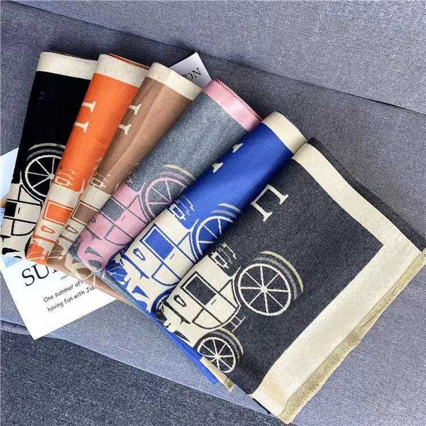 

whole designer h home winter scarf small group warm and cashmere scarf cloak for spring autumn winter versatile air conditioning, Blue;gray
