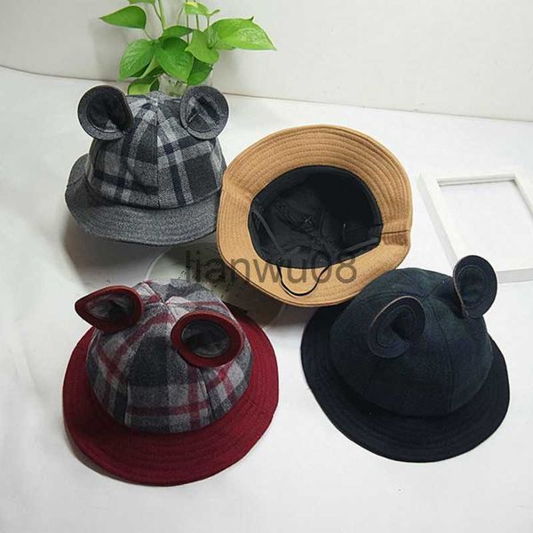 

caps hats h7510 baby sweet bucket hat fall winter girls boys casual cartoon fisherman cap children 26 year old sunscreen kids fisher hats x0, Yellow