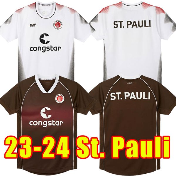 

23 24 st pauli soccer jerseys home away st.pauli becker 20 irvine 7 kyereh 17 hartel 30 smith 8 paqarada 23 medic 18 2023 2024 jersey footba, Black;yellow