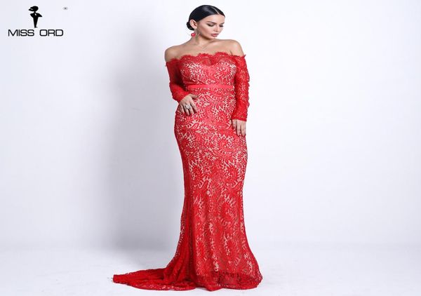 

missord 2018 women off shoulder lace dresses female backless maxi elegant party dress vestdios ft1830621613585, White;black