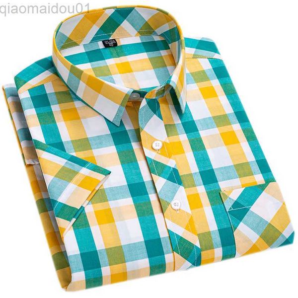 

men's casual shirts plaid short sleeve shirts for men summer new fashion 100% cotton comfortable casual shirts young boy daily clothes, White;black