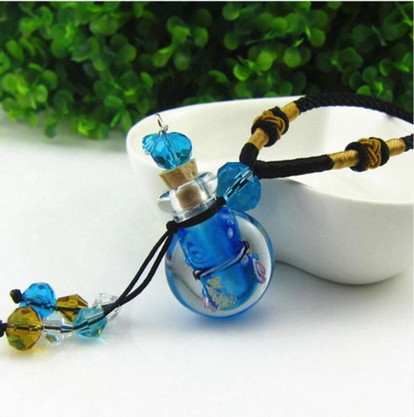

glass essential oil diffuser locket necklaces flowers small vial pendant aromatherapy pendant vintage perfume bottle pendant neckl1895844, Silver