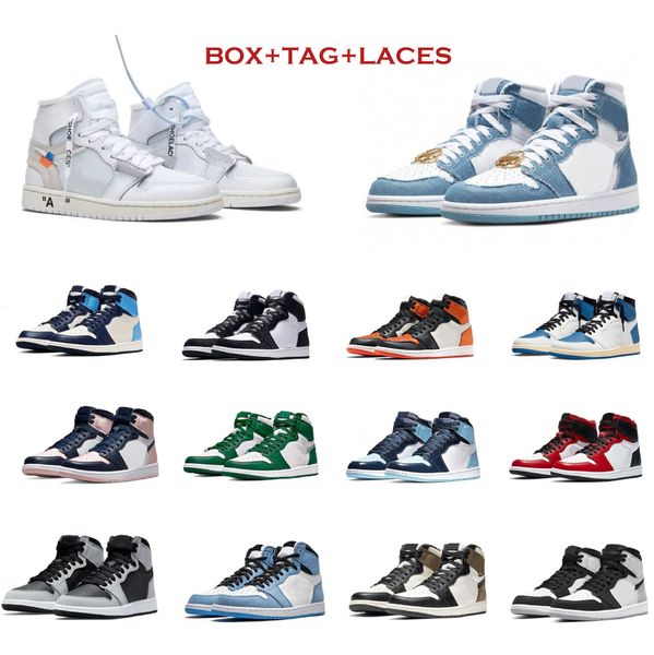 

designer shoes jumpman 1s sneaker high-basketball sneakers retro trainers women trainer university blue dinem og chicago lost found shoe
