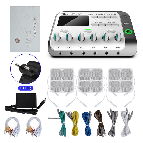 

face massager needle electric muscle stimulator 6 output channel electroacupuncture acupuncture physiotherapy tens machine equipment 230720