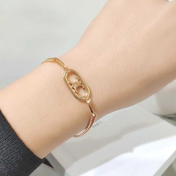 

stylish and minimalist the triumphal arch bracelet is women's personalized trend with a high-end sense of design. steel non fading hand, Golden;silver