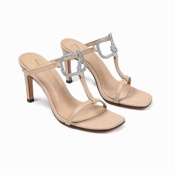 

slingback valentinolies designer women's buckle sandals sandal brand metal luxurys high pumps heels women dress shoes pointed toe q72r, Black