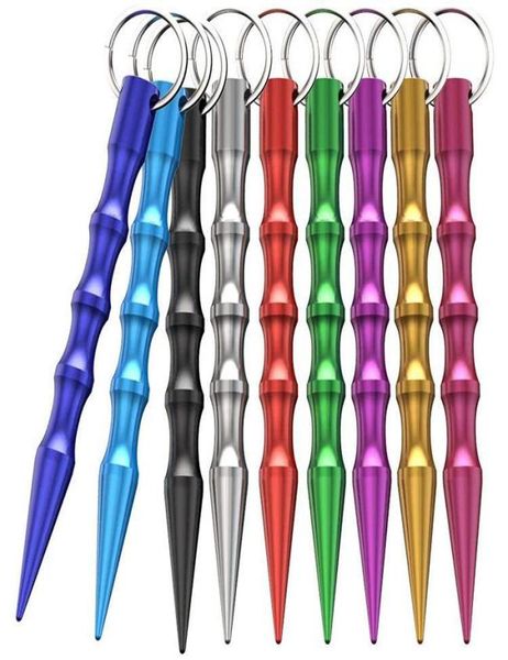 

self defense keychain tent nail car key chain aluminum alloy stick outdoor broken window nail6641498