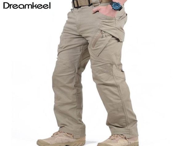 

ix9 city tactical pants men cargo pants men workwear clothes trousers sport many pockets stretch cotton track y6847108, Black