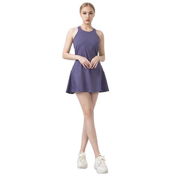 

women sports short skirt summer yoga fitness tennis skirt pleated golf wear clothing outdoor leisure sport elastic chest pad skirt ll-01 yog