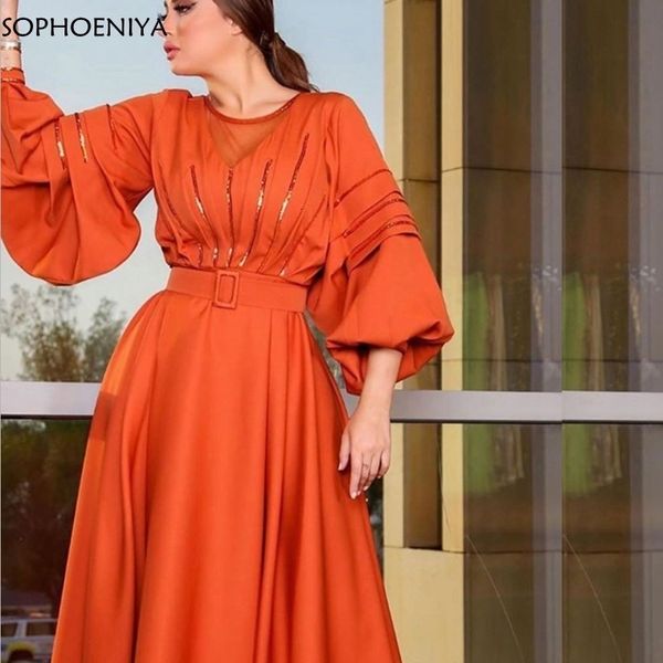 

urban dresses arrival orange long sleeve evening dresses 2023 robe soiree dubai party women gowns longue 230720, White;black