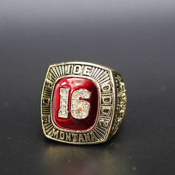 

hall of fame joe montana star champion ring front 16 digital design, Silver