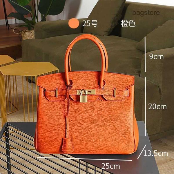 

birkinn leather large bag tote bags girl high-end quality designer handbag women's birkins capacity classic fashion togo real cow pure