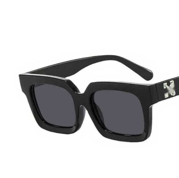 

fashion luxury frames sunglasses brand white black men women sunglass arrow x frame eyewear trend hip hop square sports sun glasses travel s