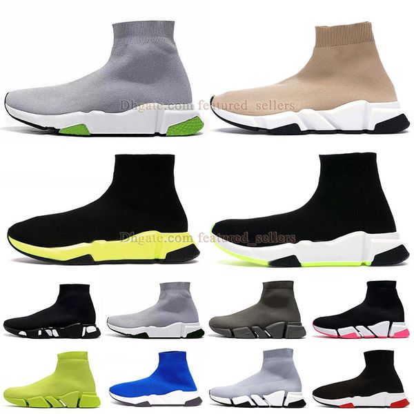 

knit boots casual shoes mens womens sock shoe designer dhgate fashion volt green light blue fulll black pink vintage beige wine red clear so