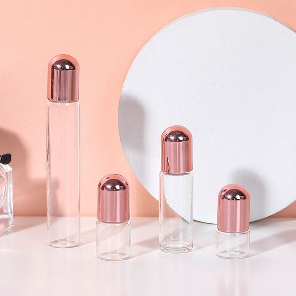 

wholesale perfume bottles roller beads empty bottle of essential oil 2ml 3ml 5ml refillable sample perfume bottle