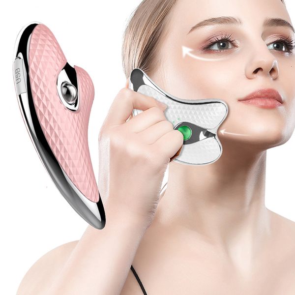 

face massager electric guasha scraping ems microcurrent lift body massage skin tightening lifting slim beauty tools 230720