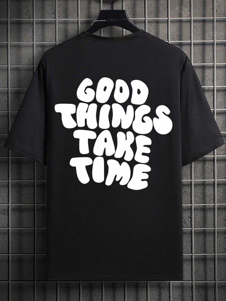 

men's fashion hypemode men plus slogan graphic, White;black