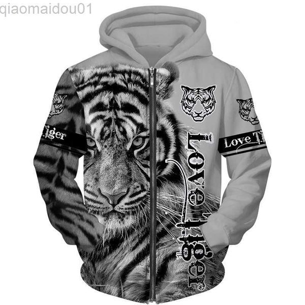 

men's hoodies sweatshirts cool 3d printed tiger tattoo hoodie/jacket fashion men/women zipper pullover personality couple sports hooded, Black