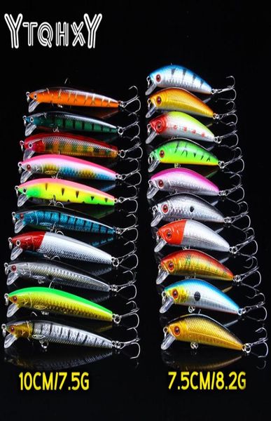 

20pcslot minnow fishing lures 2 models crankbait spinner baits wobblers carp fishing fly fishing lure set ye11517400855432914