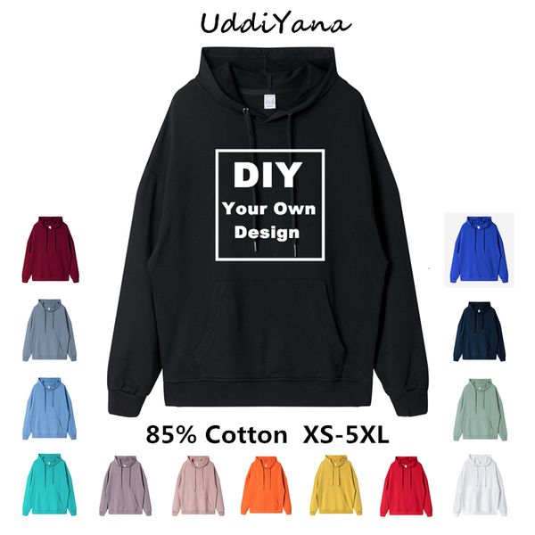 

men's hoodies sweatshirts customized hoodie cosplay diy custom brand design oversize hoodies print anime pullover customization 230720, Black