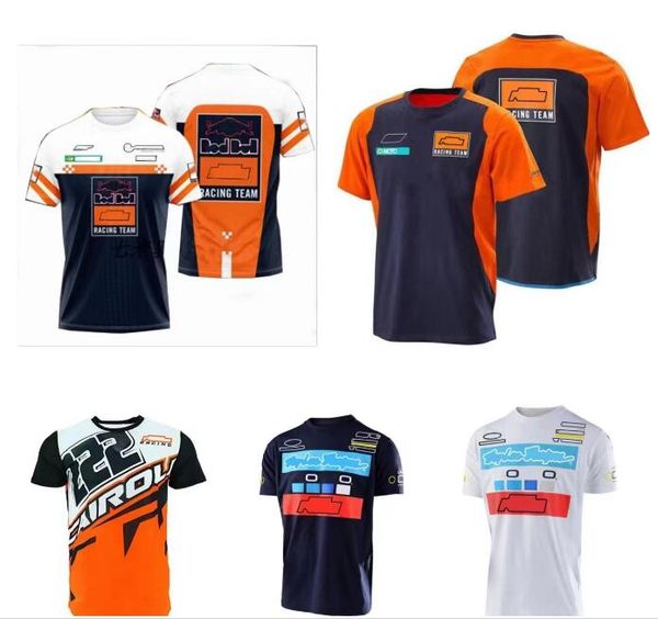 

f1 racing car t-shirt summer round neck polo shirt with the same customization