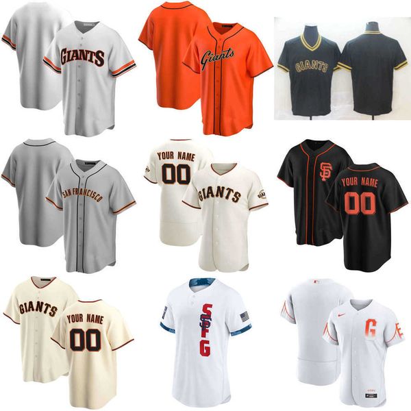 

2023 baseball jerseys 2022 custom jersey san francisco''giants''mens women youth 28 buster posey 35 brandon crawford 9 b, Blue;black