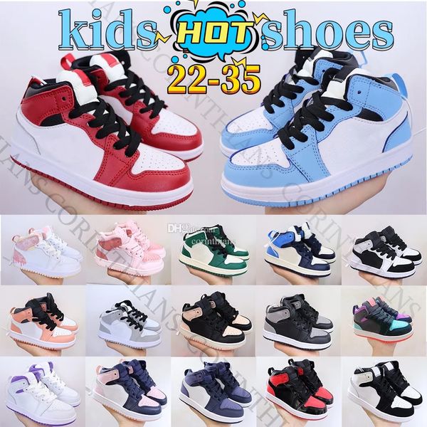 

kids shoes 1s black jumpman shoe 1 boys high sneaker designer basketball blue trainers baby kid youth toddler infants toddlers boy sneakers