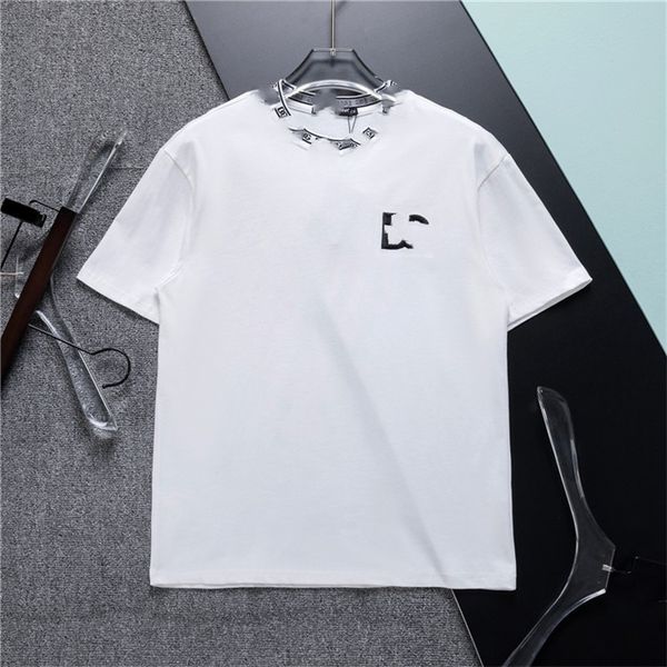 

men's loose t-shirt shirt summer fashion men's wardrobe h6, White;black