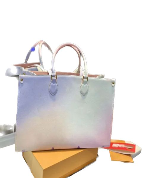 

luxury totes designer bag womens handbags onthego tote bag crossbody flower ladies casual pu genuine leather purse shoulder bags female larg