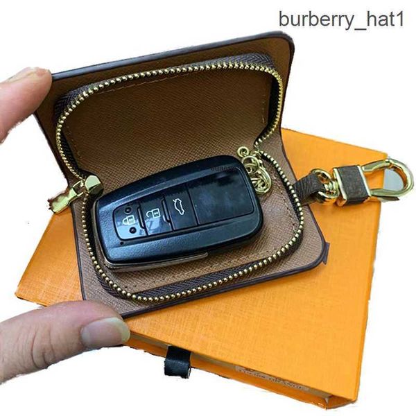 

fashion key buckle bag car designer keychain handmade leather luxury keychains man woman purse wallet bags pendant coins accessories, Silver