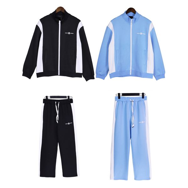 

2023 the latest men's tracksuit street trend letter pattern print design gym running tracksuit fashion, Gray