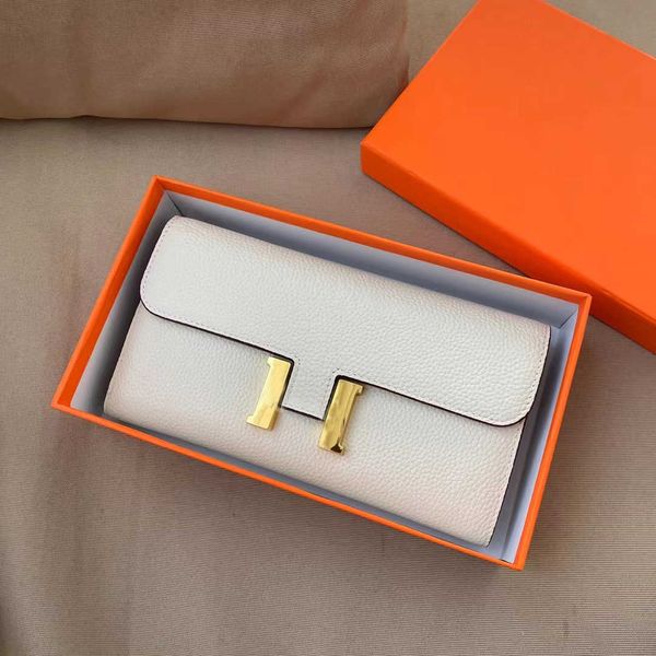 

purse kangkang long clip/selling lychee patterned layer cowhide handheld wallet chain small satchel mobile phone bag