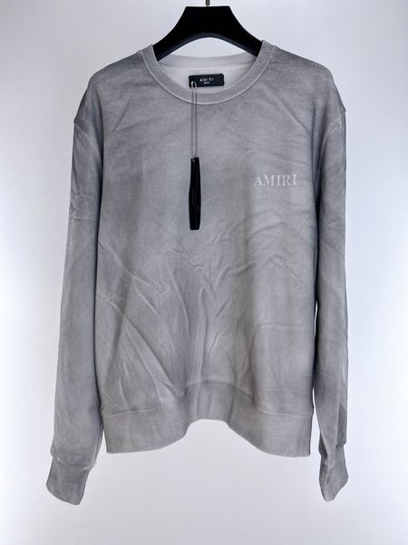 

pullover mens designer men sweatshirts fashion menwoemen cement ash letter printing long sleeve street men's hip-hop sweatshirts, Black