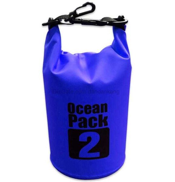 

2l waterproof dry bag stuff sack for canoe boating kayak drifting waterproof ocean pack sacks swimming kayaking floating phone storage bags