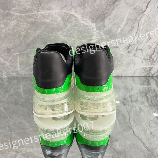 

2023 new fashion sneakers white shoes leather thick soled elevated men's and women's shoes versatile classic casual couple board s, Black