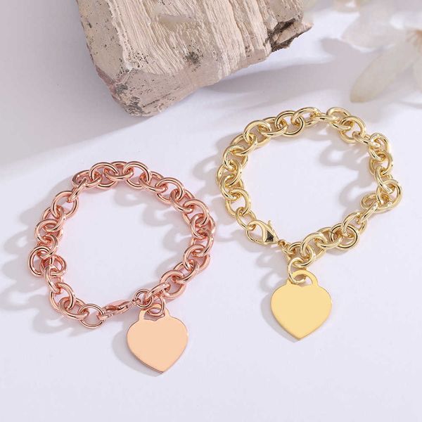 

selling tiffay di bracelet boutique jewelry valentine's day gift heart card handpiece, Black