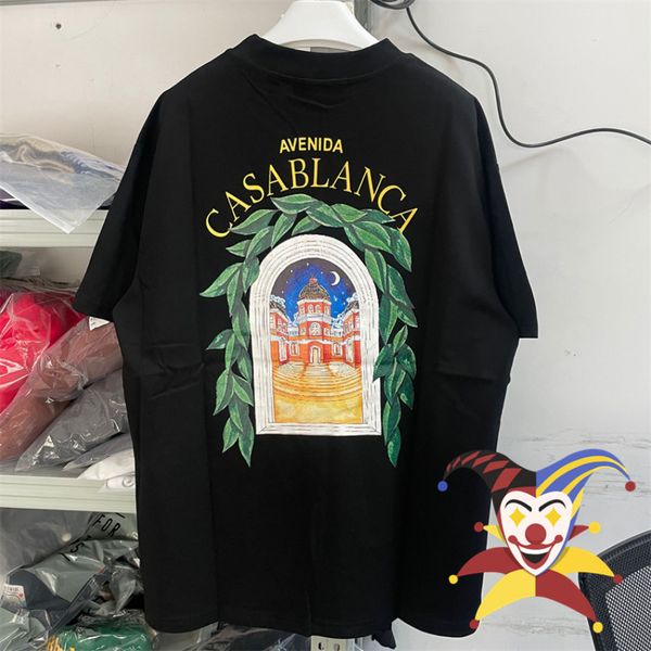 

mens tshirts castle print casablanca tshirt womens large 230720, White;black
