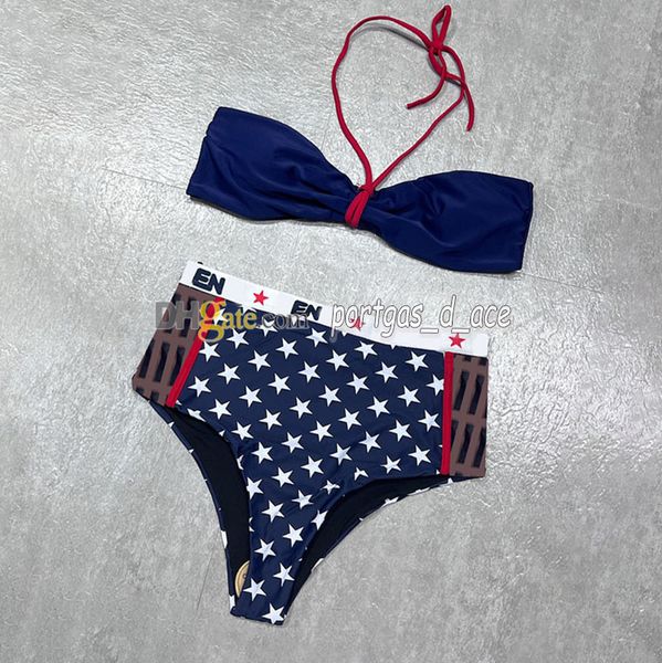 

luxury women bikinis set woman swimwear halter padded split bathing suit navy beach bra briefs lady beachwear swimsuit summer bikinis swimsu, Black