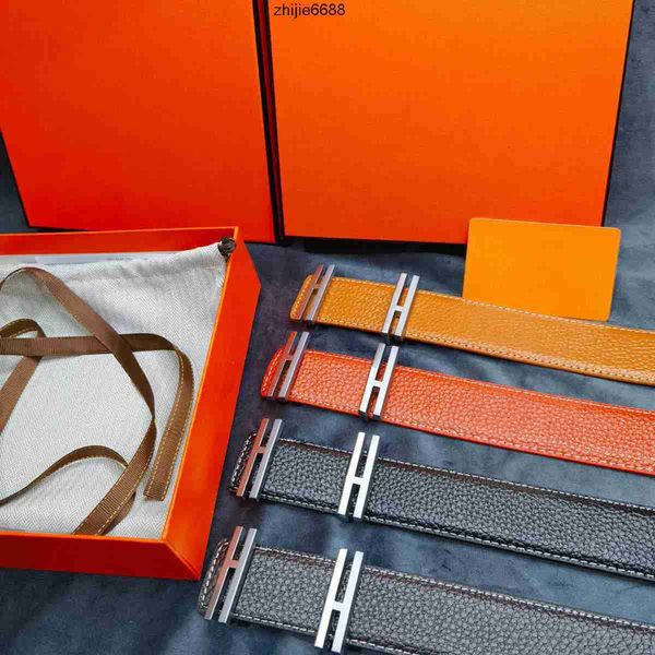 

luxury designer belts for women cowhide belt mens gold silver bucket belts fashion genuine leather belt h waistband cintura ceintures 235302, Black;brown