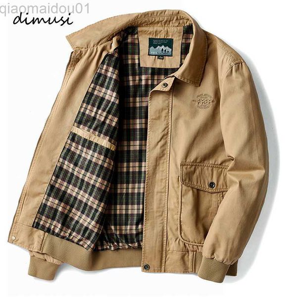 

men's jackets dimusi autumn men's bomber jackets casual male tactical military windbreaker jacket man outwear slim fit business co, Black;brown
