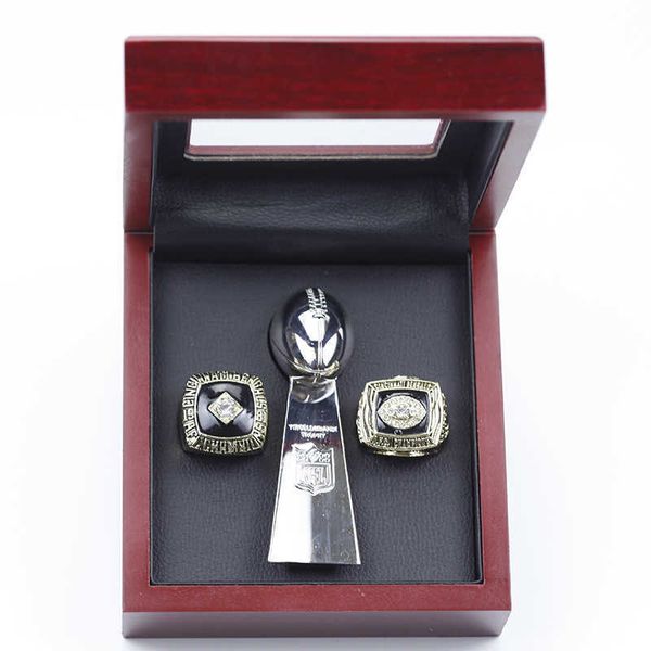

1981 1998 cincinnati tiger championship ring 2 pieces plus trophy box, Silver